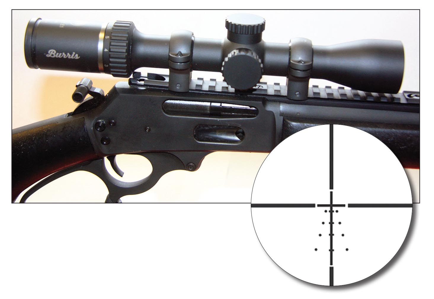 While offering an excellent scope choice for any white-tailed deer hunter no matter their rifle, the Burris Fullfield E1 2-7x 35mm offers near ideal use for any lever-action rifle.